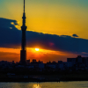 OM1B1817,Tokyo Sky Tree,Setting Sun,東京スカイツリー,夕陽