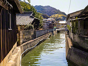 北木島町内の運河